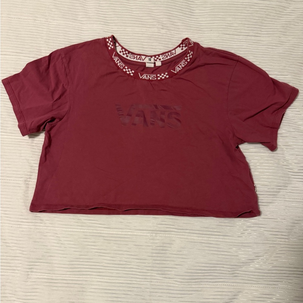 Vans Women's Burgundy Crop Top